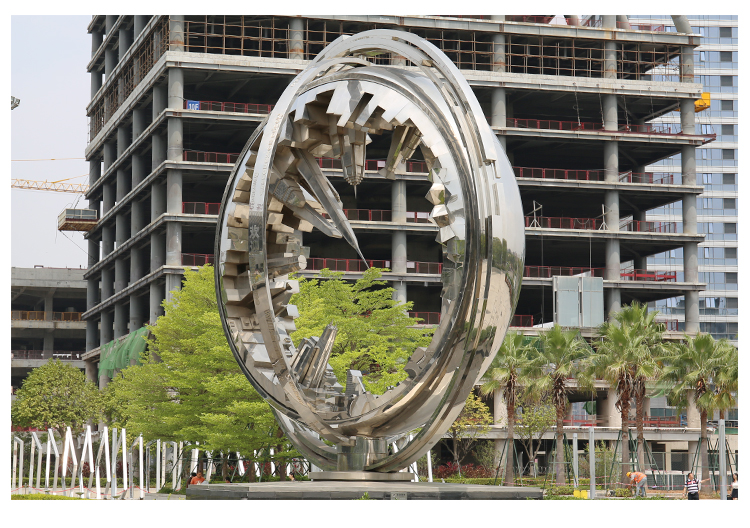 不锈钢地标景观城市广场雕塑