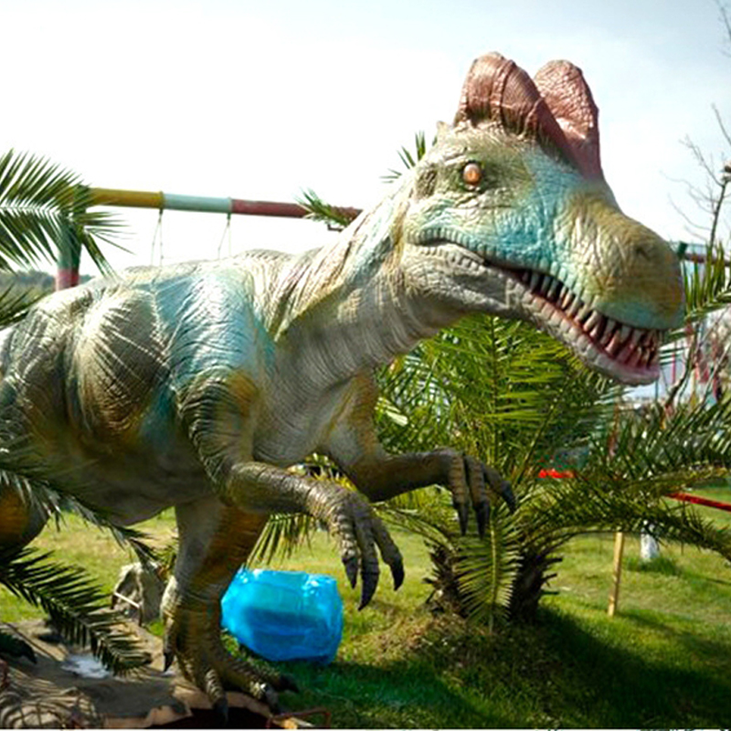 广场玻璃钢动物恐龙雕塑