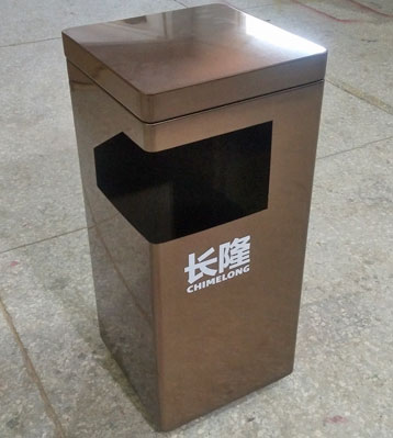 不锈钢单分类垃圾桶金属果皮箱