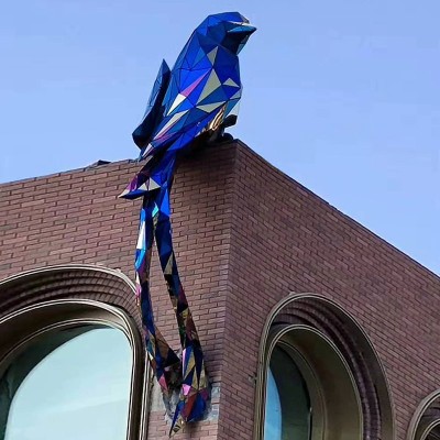 不锈钢鸟动物城市广场雕塑