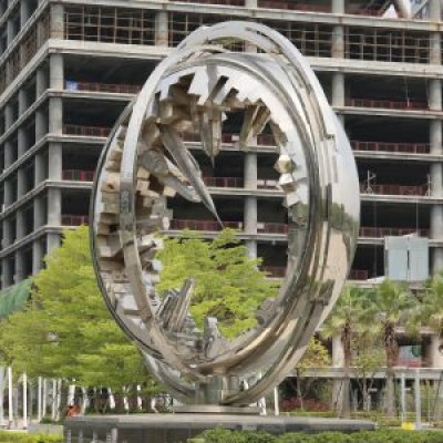 不锈钢地标景观城市广场雕塑