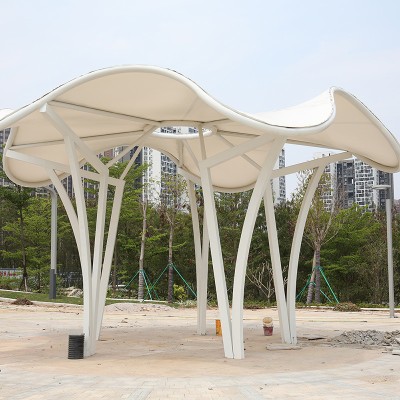 不锈钢户外廊架景观大型景区公园凉亭