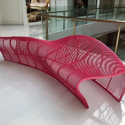 不锈钢铁艺金属镂空异形坐凳