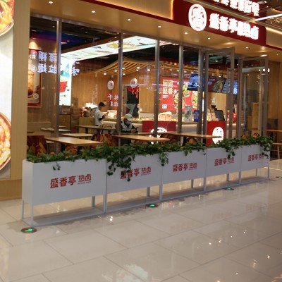 不锈钢长方形花箱街区广场景观市政艺术花盆