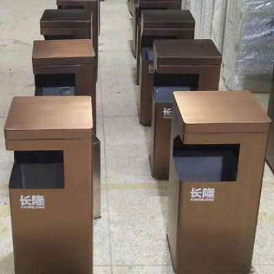 不锈钢单分类垃圾桶金属果皮箱