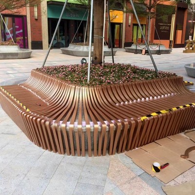 不锈钢方形树池金属镂空铁艺花池