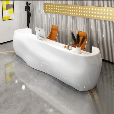 玻璃钢异形吧台商场公司展台服务台