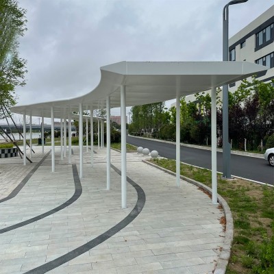 不锈钢户外景观廊架金属凉亭雕塑