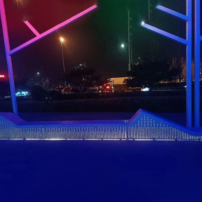 GRC透光艺术混凝土坐凳景观户外座椅