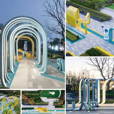 江苏南京商业街区景观美陈制作案例