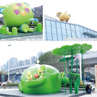 贵州贵阳印象城商业景观美陈制作案例