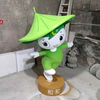 玻璃钢卡通雕塑学校公园幼儿园公仔玩偶摆件