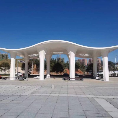 不锈钢廊架雕塑户外景观大型艺术摆件