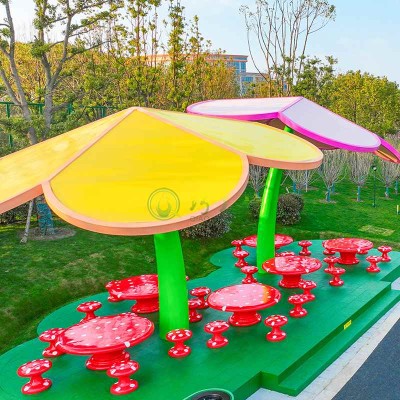 钢结构叶子造型廊架金属户外造型雕塑摆件