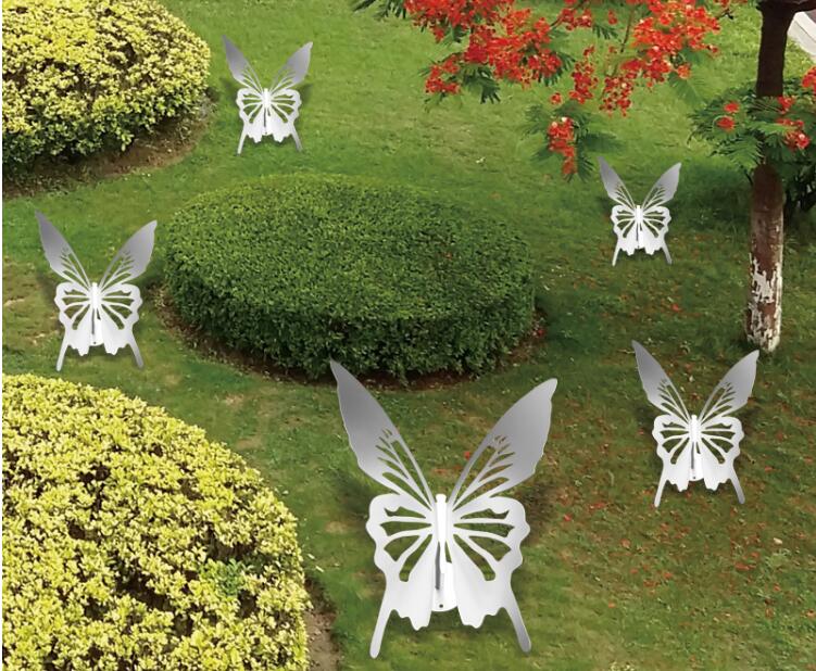 不锈钢蝴蝶摆件，公园花园景观都喜欢摆放的雕塑!