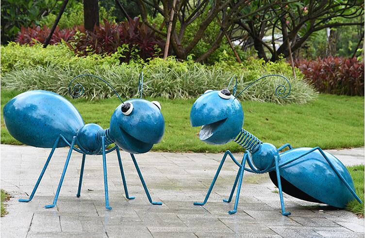 不锈钢蚂蚁雕塑，园林景观小区适合摆放的小品！