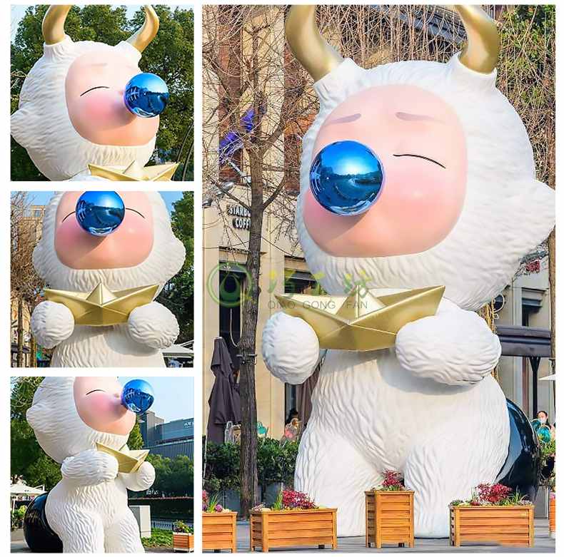 玻璃钢雕塑定制户外景观艺术美陈小品摆件 玻璃钢雕塑定制户外景观艺术美陈小品摆件
