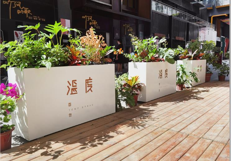 不锈钢长方形花箱金属铁艺户外景观花盆 不锈钢长方形花箱金属铁艺户外景观花盆