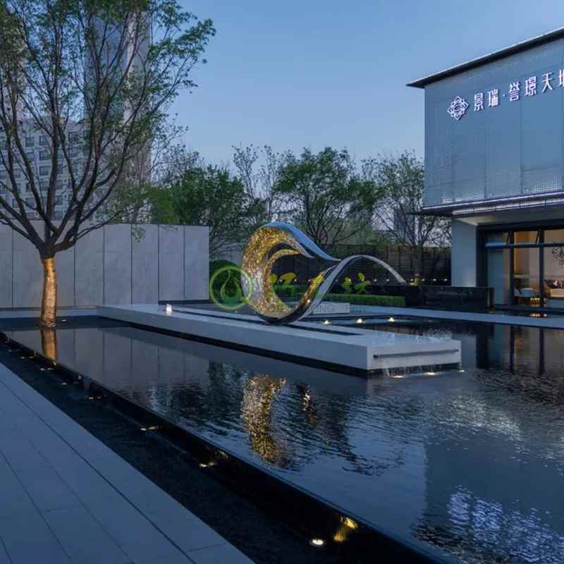 不锈钢异形景观雕塑户外水景园林摆件 不锈钢异形景观雕塑户外水景园林摆件