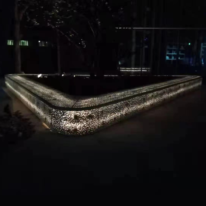 GRC透光混凝土树池坐凳户外异形花坛花池 GRC透光混凝土树池坐凳户外异形花坛花池