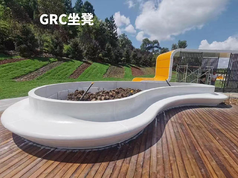 GRC异形树池花坛坐凳景观户外花池 GRC异形树池花坛坐凳景观户外花池