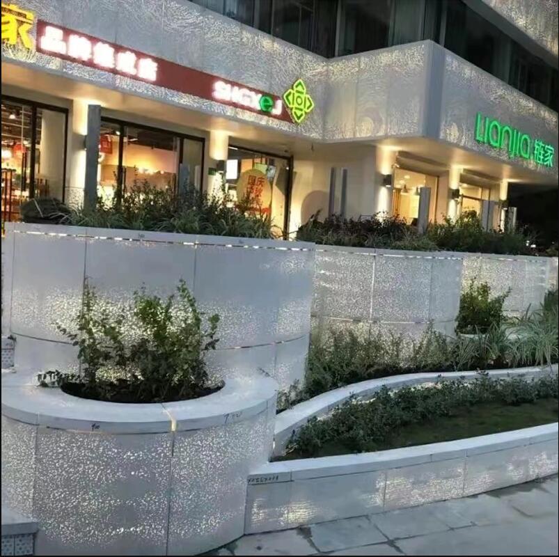 GRC发光树池坐凳户外景观花坛座椅 GRC发光树池坐凳户外景观花坛座椅