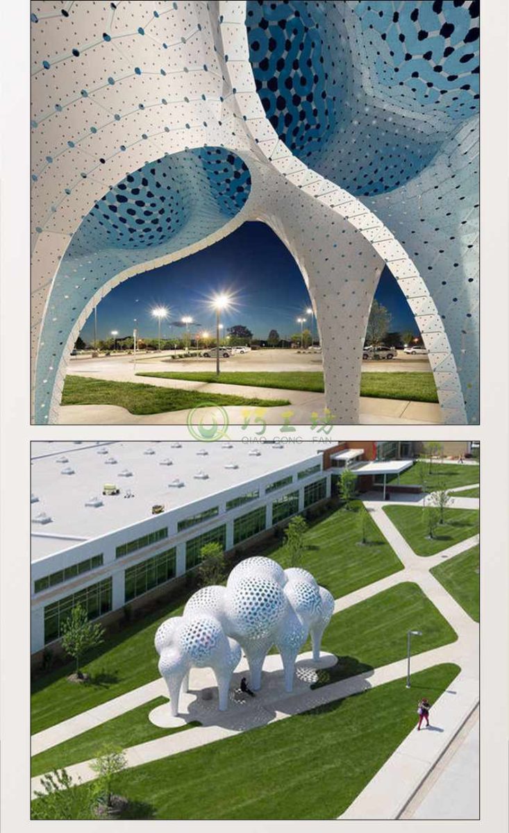 不锈钢异形雕塑大型景观镂空廊架摆件 不锈钢异形雕塑大型景观镂空廊架摆件