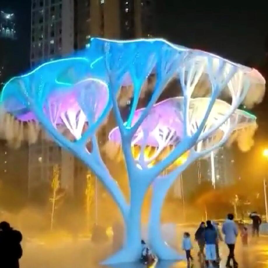 发光树雕塑网红互动美陈打卡艺术设备 发光树雕塑网红互动美陈打卡艺术设备