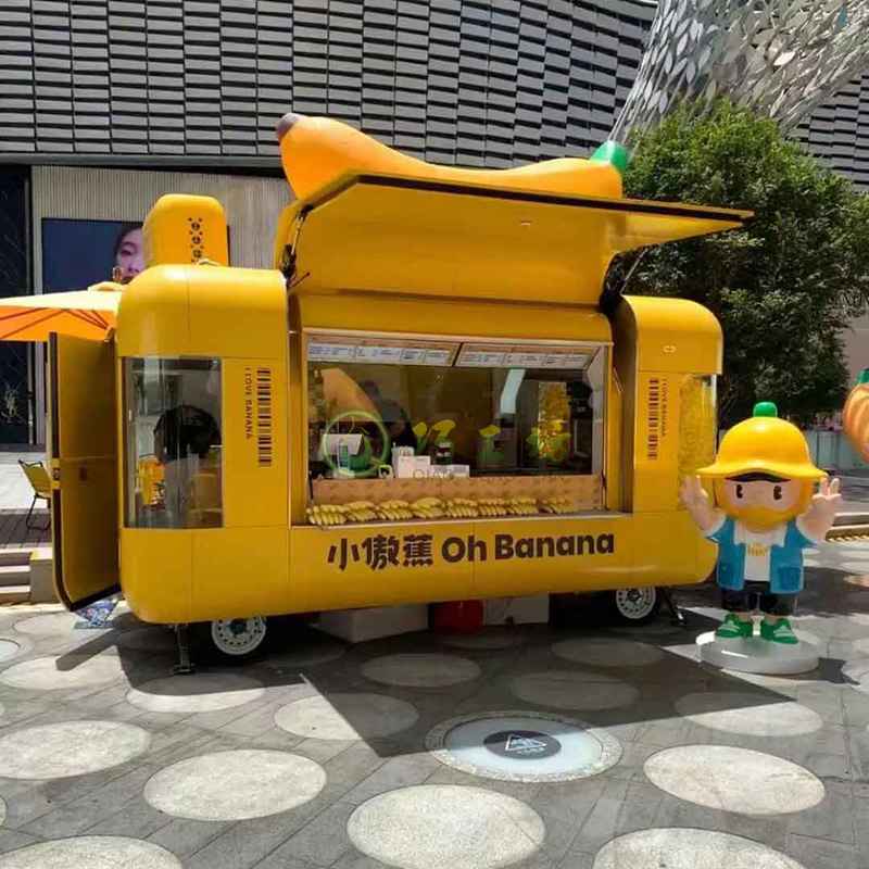网红街景摆摊车户外美食街美陈餐车 网红街景摆摊车户外美食街美陈餐车
