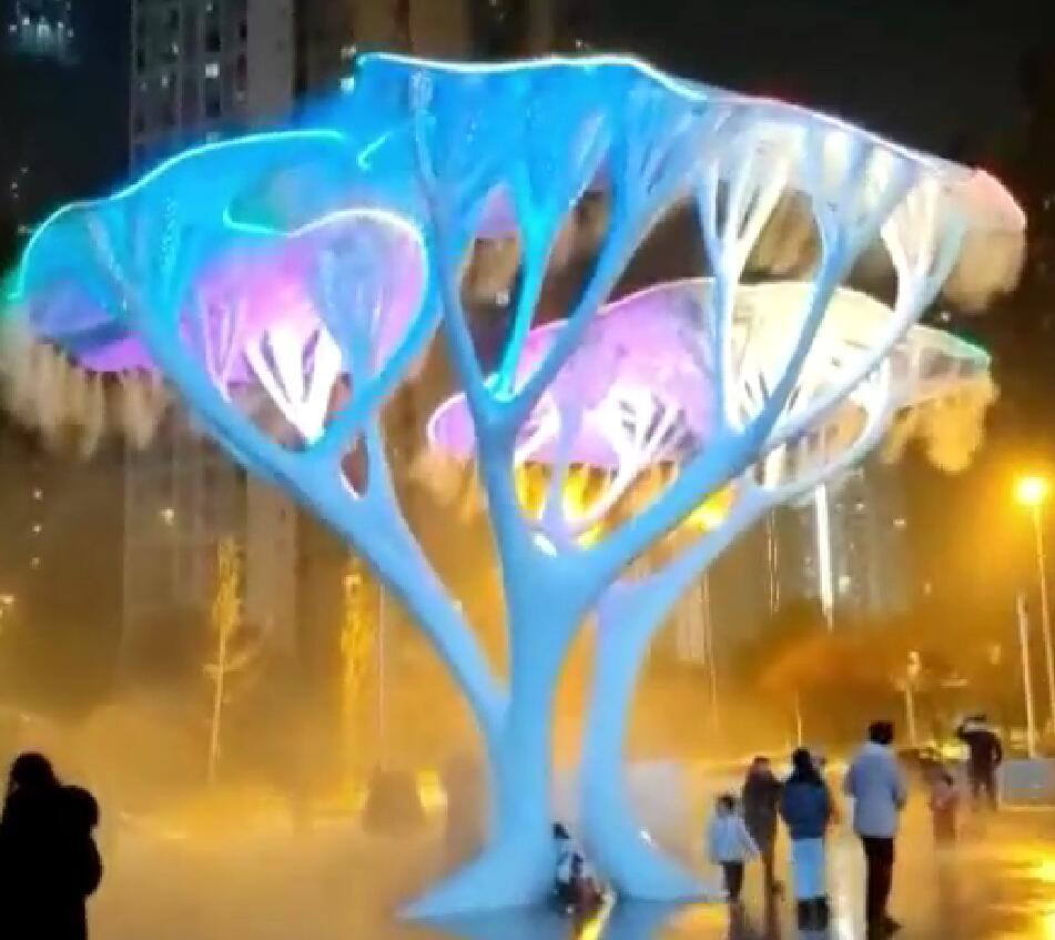 发光树雕塑网红互动美陈打卡艺术设备 发光树雕塑网红互动美陈打卡艺术设备