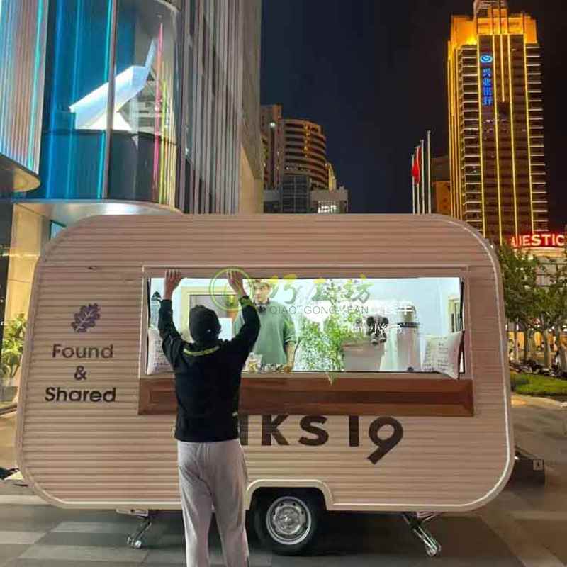网红街景摆摊车不锈钢艺术摆摊车 网红街景摆摊车不锈钢艺术摆摊车
