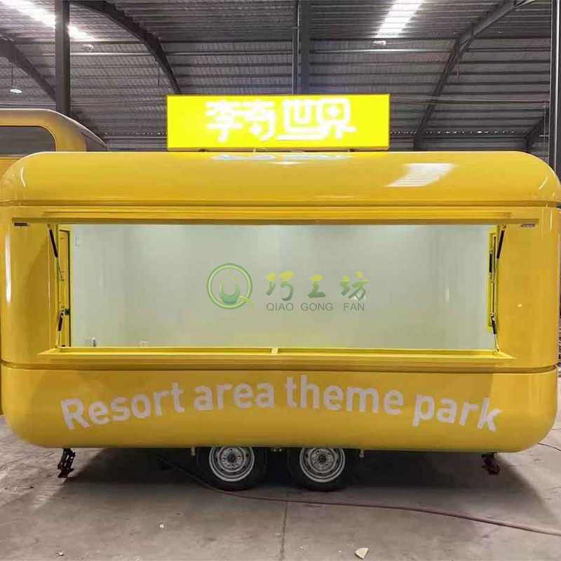 不锈钢网红街景餐车艺术造型摆摊车 不锈钢网红街景餐车艺术造型摆摊车