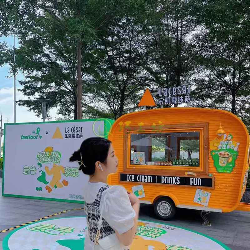 网红街景艺术餐车美食街摆摊小吃车 网红街景艺术餐车美食街摆摊小吃车