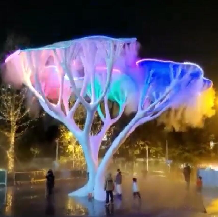发光树雕塑网红互动美陈打卡艺术设备 发光树雕塑网红互动美陈打卡艺术设备