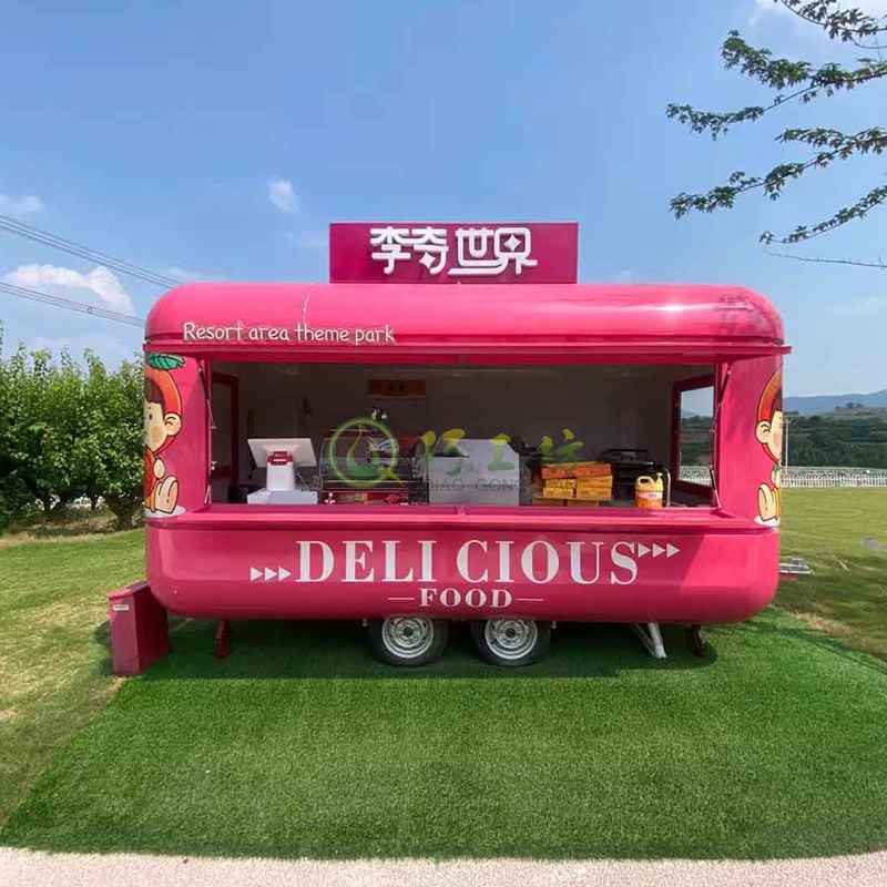 不锈钢网红街景餐车艺术造型摆摊车 不锈钢网红街景餐车艺术造型摆摊车