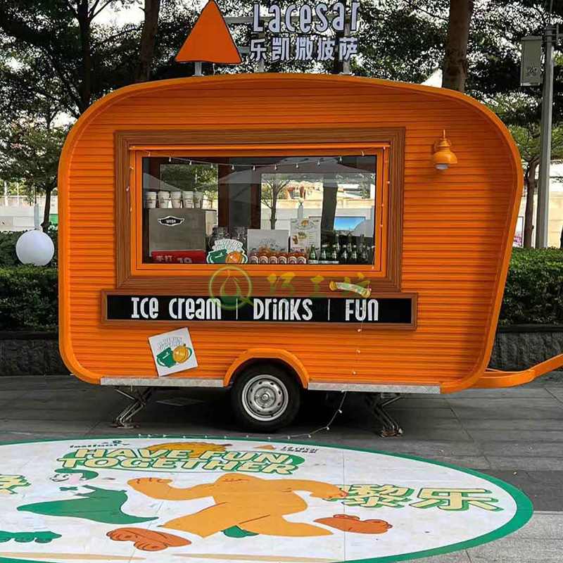 网红街景艺术餐车美食街摆摊小吃车 网红街景艺术餐车美食街摆摊小吃车