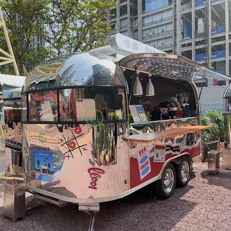 不锈钢网红街景餐车商业街区摆摊小吃车 不锈钢网红街景餐车商业街区摆摊小吃车