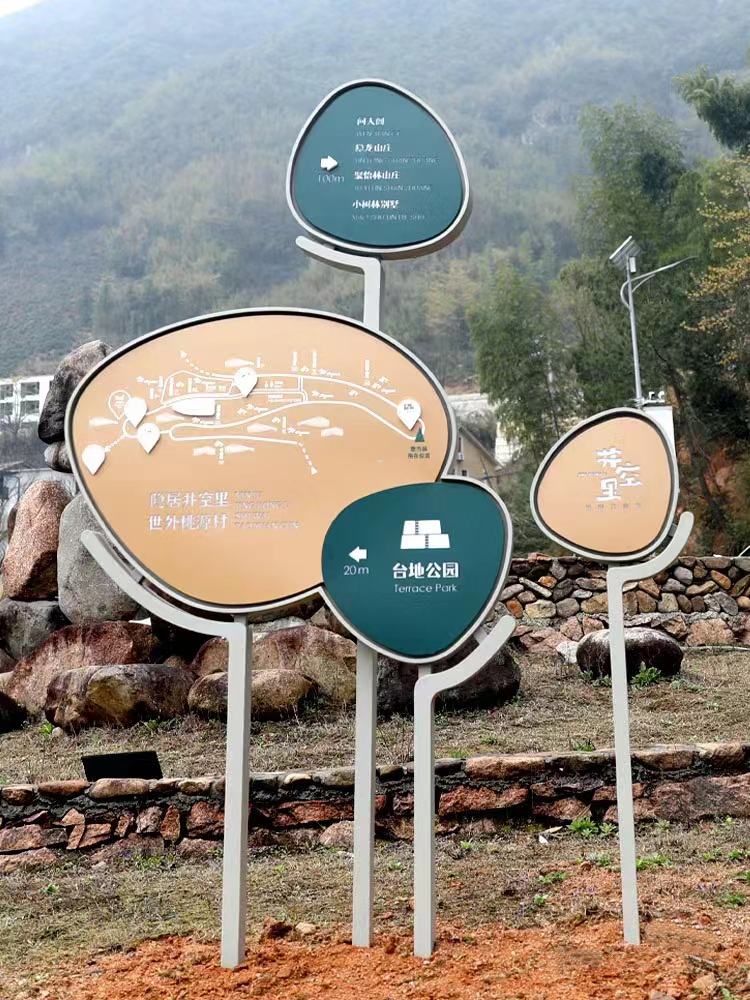 不锈钢导视牌户外景区广告标识牌 不锈钢导视牌户外景区广告标识牌