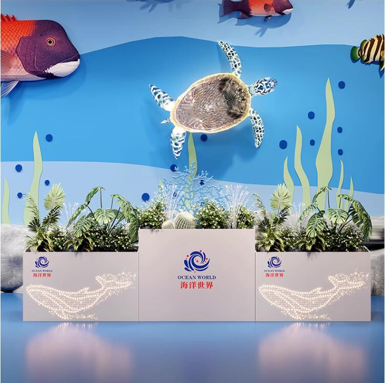 不锈钢长方形花盆景观街区艺术花箱 不锈钢长方形花盆景观街区艺术花箱